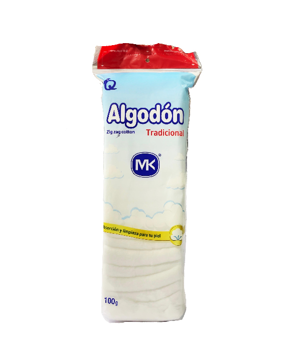 ALGODON ZIG ZAG BOLSA X 100 GR MK